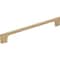 Jeffrey Alexander 192 mm Center-to-Center Satin Bronze Asymmetrical Leyton Cabinet Pull 286-192SBZ - alternate 1